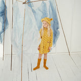 Kids Hat with Ears - Waves on Mustard