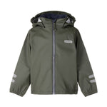 Olive kids waterproof rain jacket by Lenne