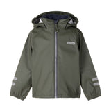 Olive kids waterproof rain jacket by Lenne