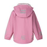 Pink kids waterproof rain jacket by Lenne, view 2