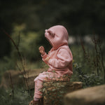 Eared Jumpsuit for Babies and Kids - Peach