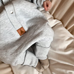 Eared Jumpsuit for Babies and Kids - Melange Grey