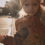 Eared Jumpsuit for Babies and Kids - Cinnamon Squirrel