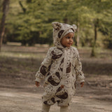 Eared Jumpsuit for Babies and Kids - Beige Squirrel
