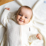 Merino Wool Baby Set HAPPINESS - Blanket, Romper and Bonnet - Snøluv