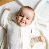 Merino Wool Baby Set HAPPINESS - Blanket, Romper and Bonnet - Snøluv