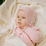 Merino Wool Baby Set HAPPINESS - Blanket, Romper and Bonnet - Snøluv