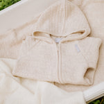 Merino Wool Baby Set HAPPINESS - Blanket, Romper and Bonnet - Snøluv