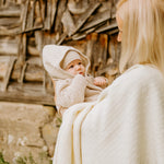 Merino Wool Baby Set HAPPINESS - Blanket, Romper and Bonnet - Snøluv
