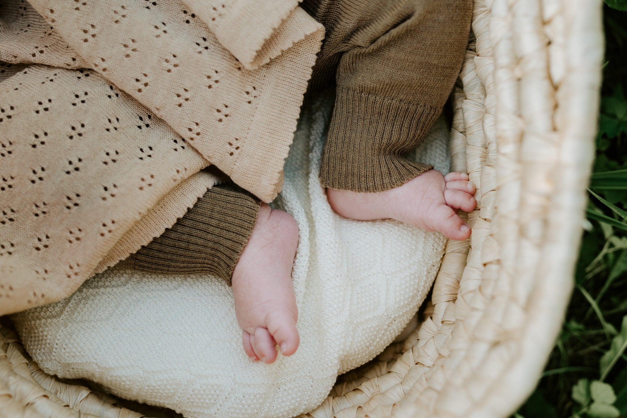 Merino Wool Baby Set JOY - Blanket, Romper and Bonnet - Snøluv