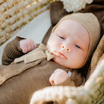 Merino Wool Baby Gift Set JOY, Newborn Blanket Romper and Bonnet - Snøluv