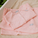 Merino Wool Baby Set LOVE - Blanket, Romper, Bonnet - Snøluv