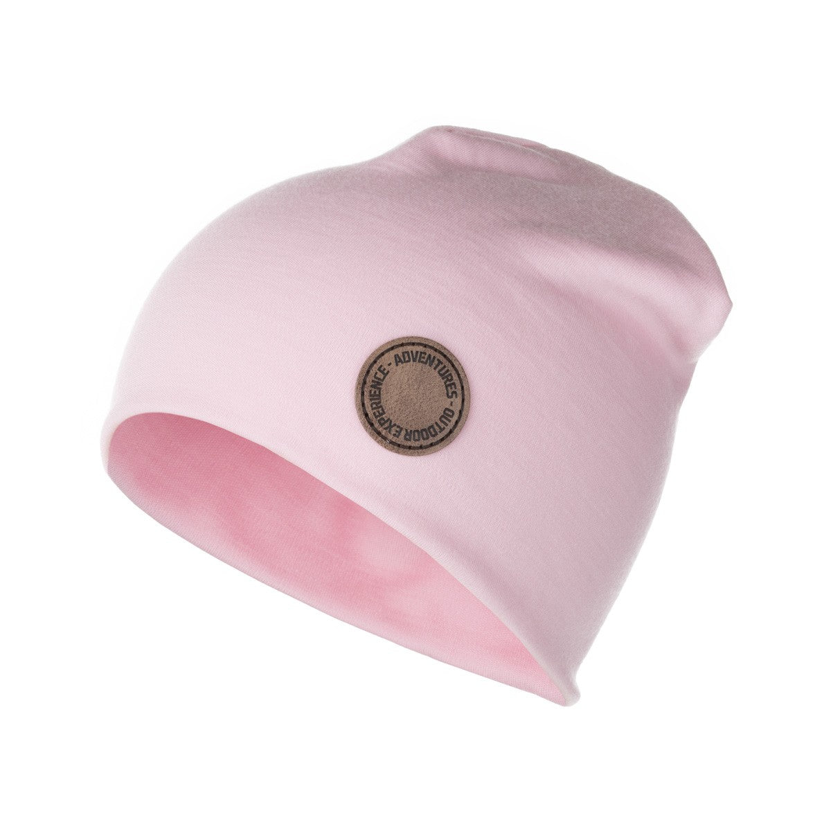 Light pink kids merino wool beanie by Lenne