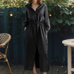 Linen Rhapsody Dress - Black