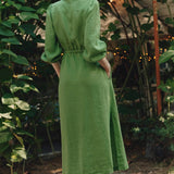 Linen Rhapsody Dress - Foliage Green