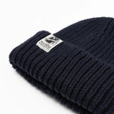 Navy Moomin beanie with Stinky label by Nordicbuddies, view 2