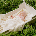 Merino Wool Baby Set LOVE Blanket and Bonnet - Snøluv