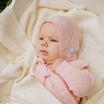 Merino wool baby blanket HAPPINESS