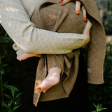 Merino wool baby blanket HAPPINESS