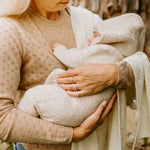 Merino wool baby blanket HAPPINESS