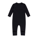 Black merino wool baby overall by Lenne, view 2