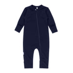 Navy merino wool baby overall by Lenne