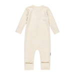 Cream merino wool baby overall by Lenne, view 2
