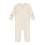 Cream merino wool baby overall by Lenne