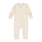Cream merino wool baby overall by Lenne