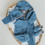 Merino Wool Lined Baby Overall TEDDY
