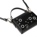 Leather Shoulder Bag Mia Studded Top Grain Design - Snøluv