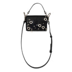 Leather Shoulder Bag Mia Studded Top Grain Design - Snøluv