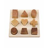 Wooden Shape Sorting Blocks - Natural