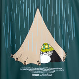 Moomin Rain Jacket Unisex Waterproof - Dark Green - Snøluv