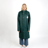Moomin Rain Jacket Unisex Waterproof - Dark Green - Snøluv