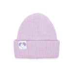 Lilac Moomin beanie with Moomintroll label, adult one size