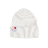 White Moomin beanie from the Nordicbuddies Red Cross collection, adult one size