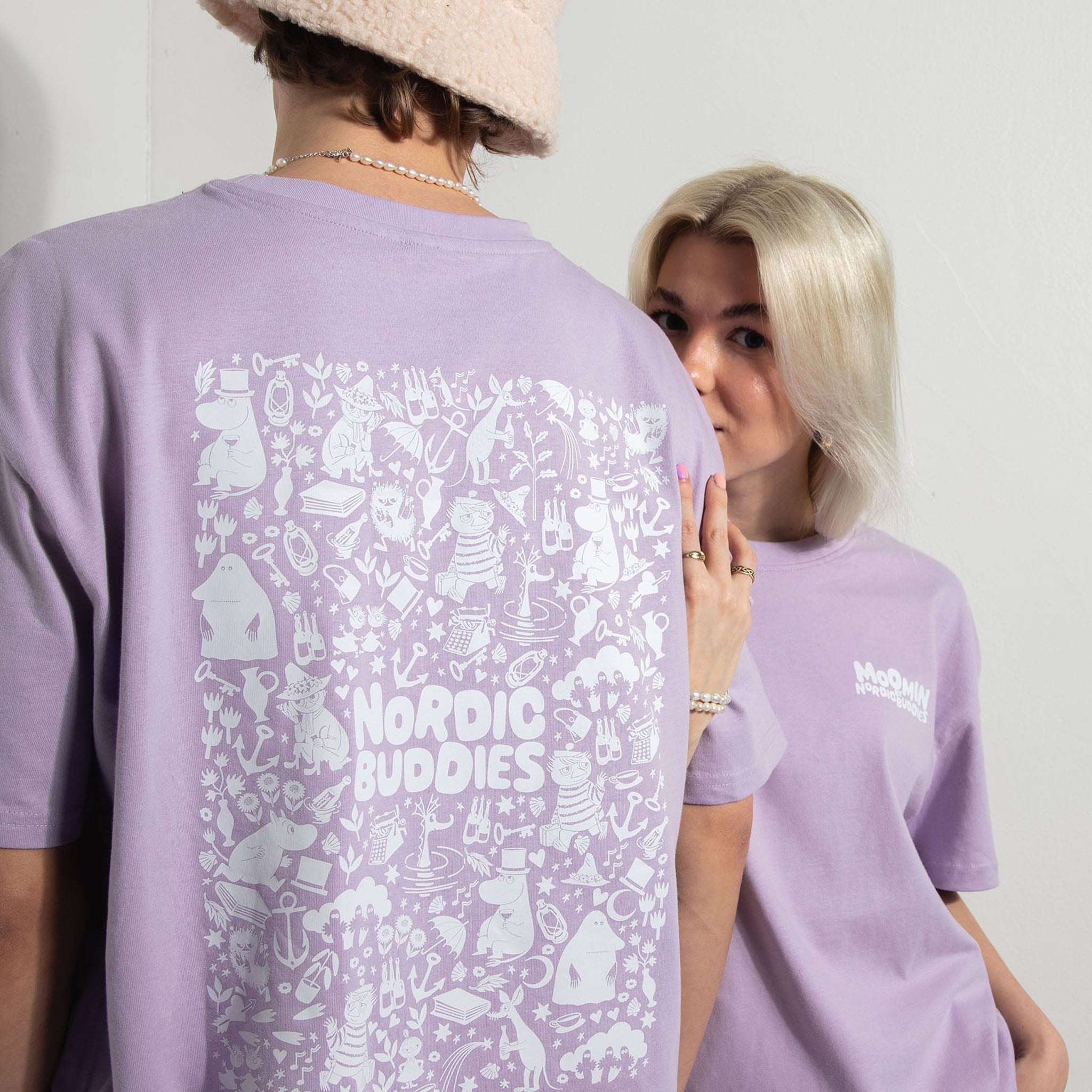 Moomin Oversized T-Shirt Unisex - Lilac - Snøluv