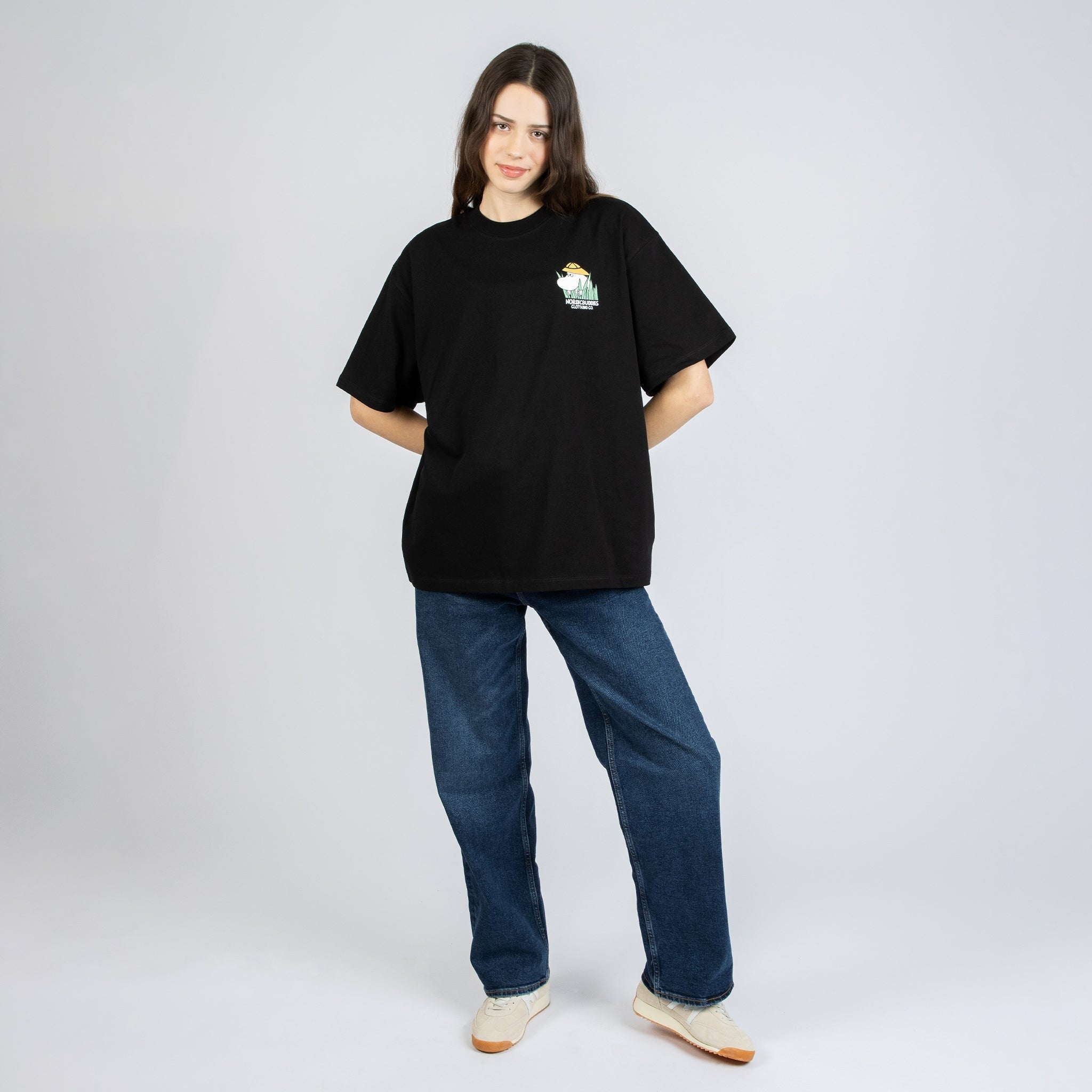 Moomin Unisex T-Shirt Black - Jungle - Snøluv