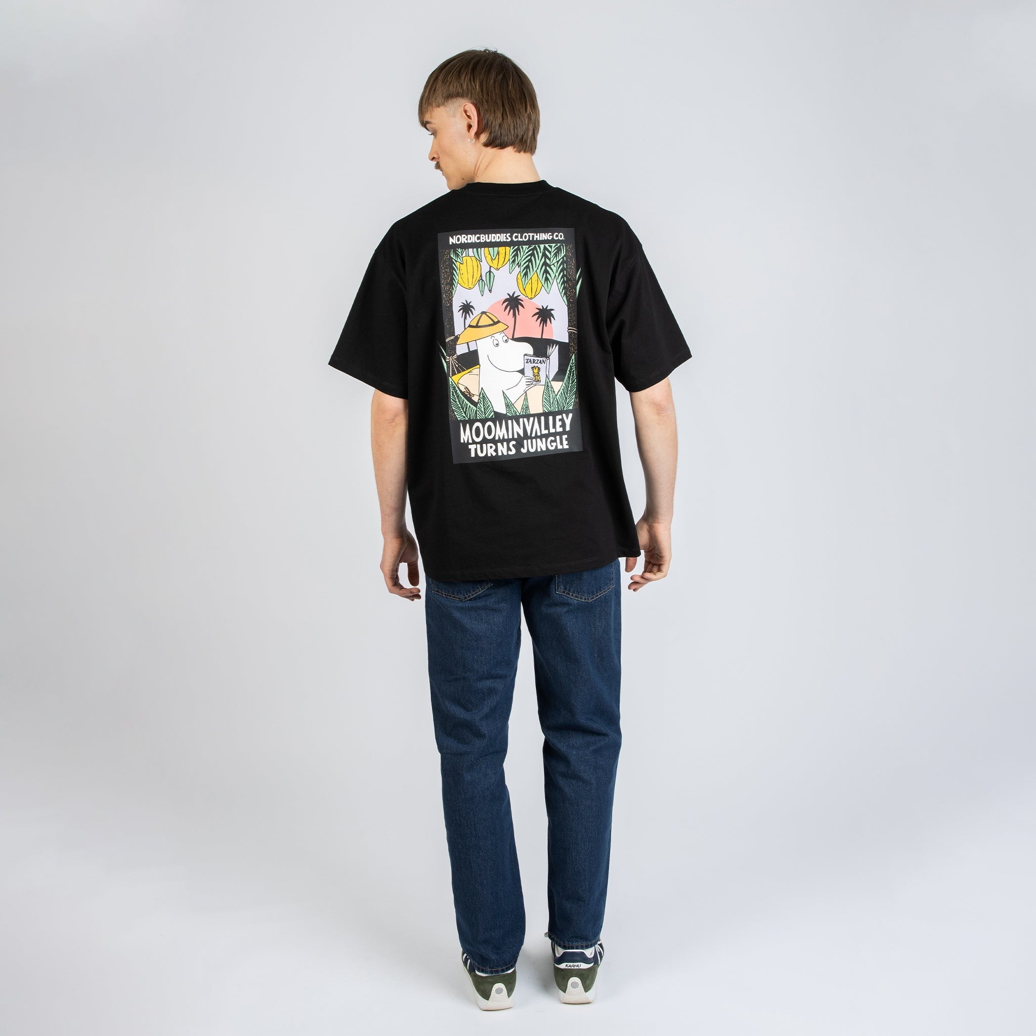Moomin Unisex T-Shirt Black - Jungle - Snøluv