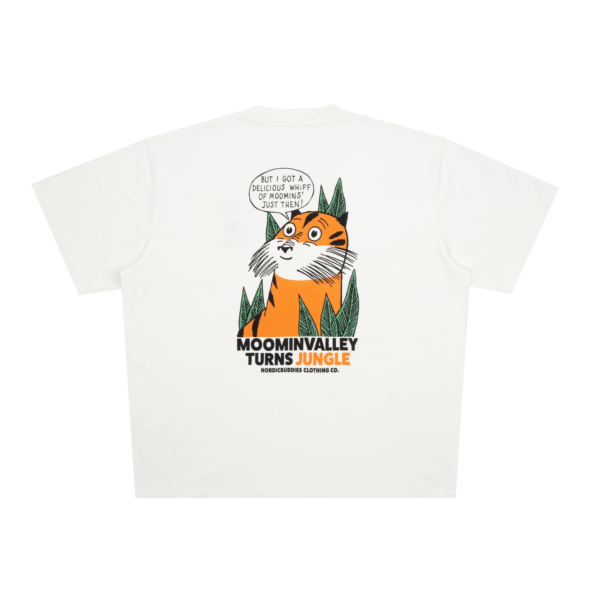 Moomin White T-Shirt - Jungle Heavy Unisex - Snøluv