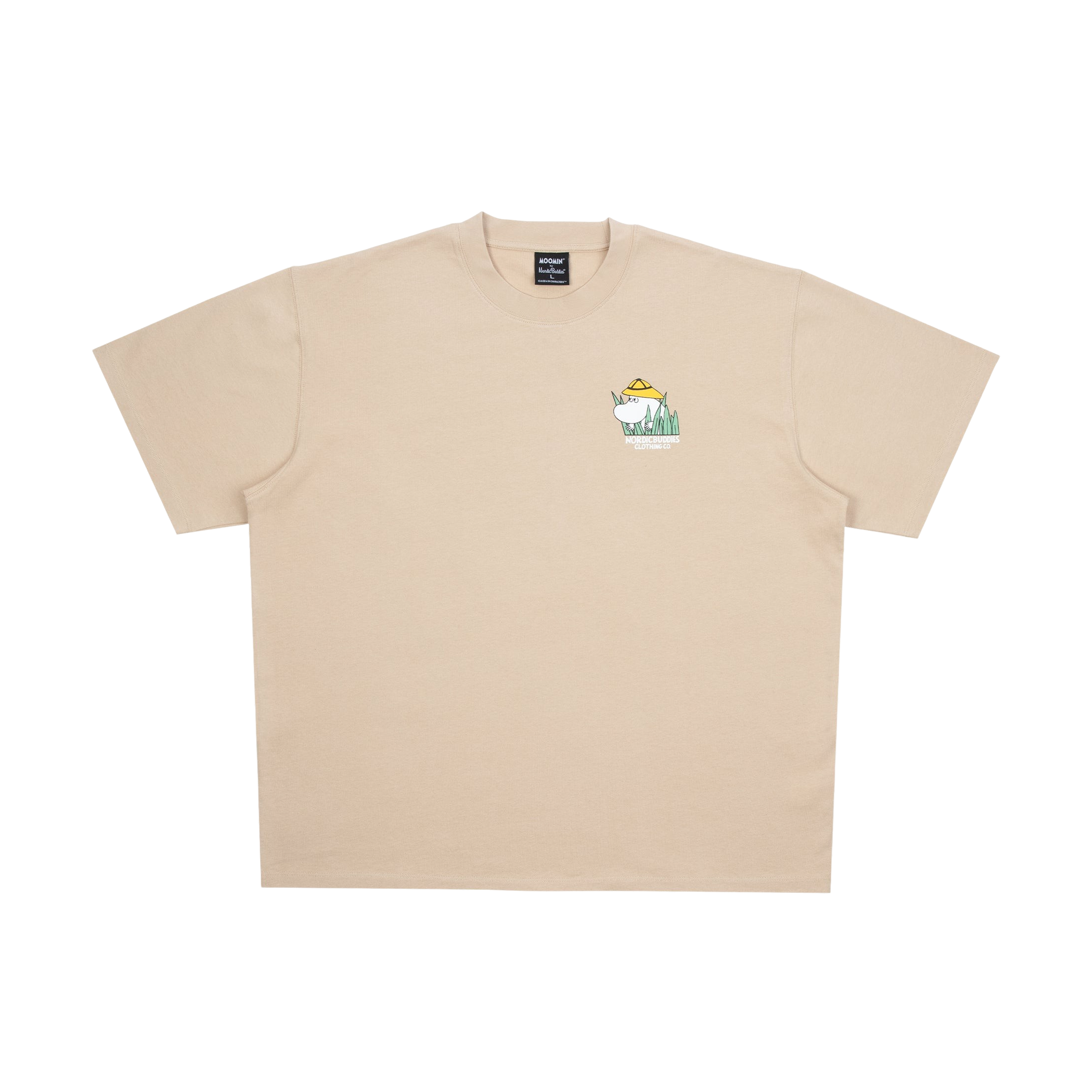 Moomin by NordicBuddies Novels Jungle unisex t-shirt in beige