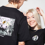 Moomin Black T-Shirt Unisex - Black - Snøluv