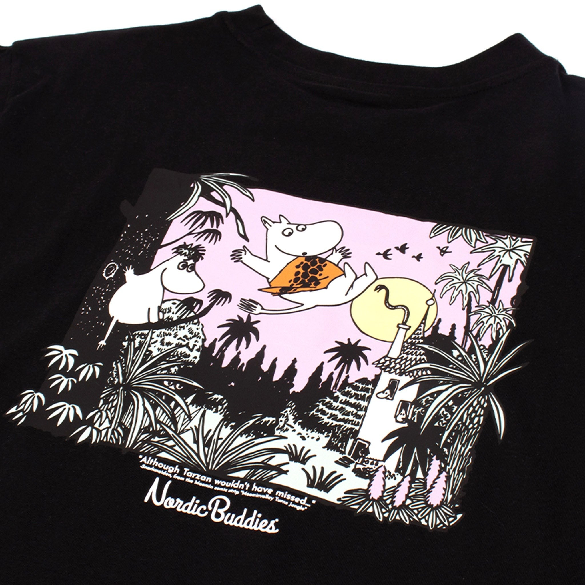 Moomin Black T-Shirt Unisex - Black - Snøluv