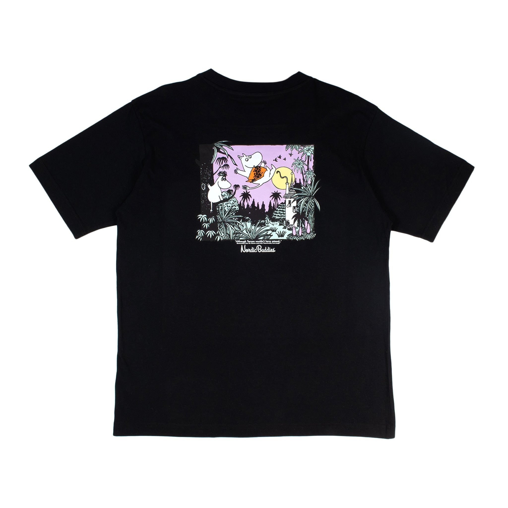Moomin Black T-Shirt Unisex - Black - Snøluv