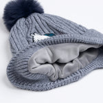 Moomin Winter Beanie for Kids, Soft Fleece Lined Grey Hat - Snøluv