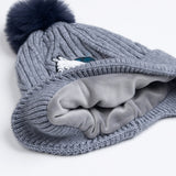 Moomin Winter Beanie for Kids, Soft Fleece Lined Grey Hat - Snøluv