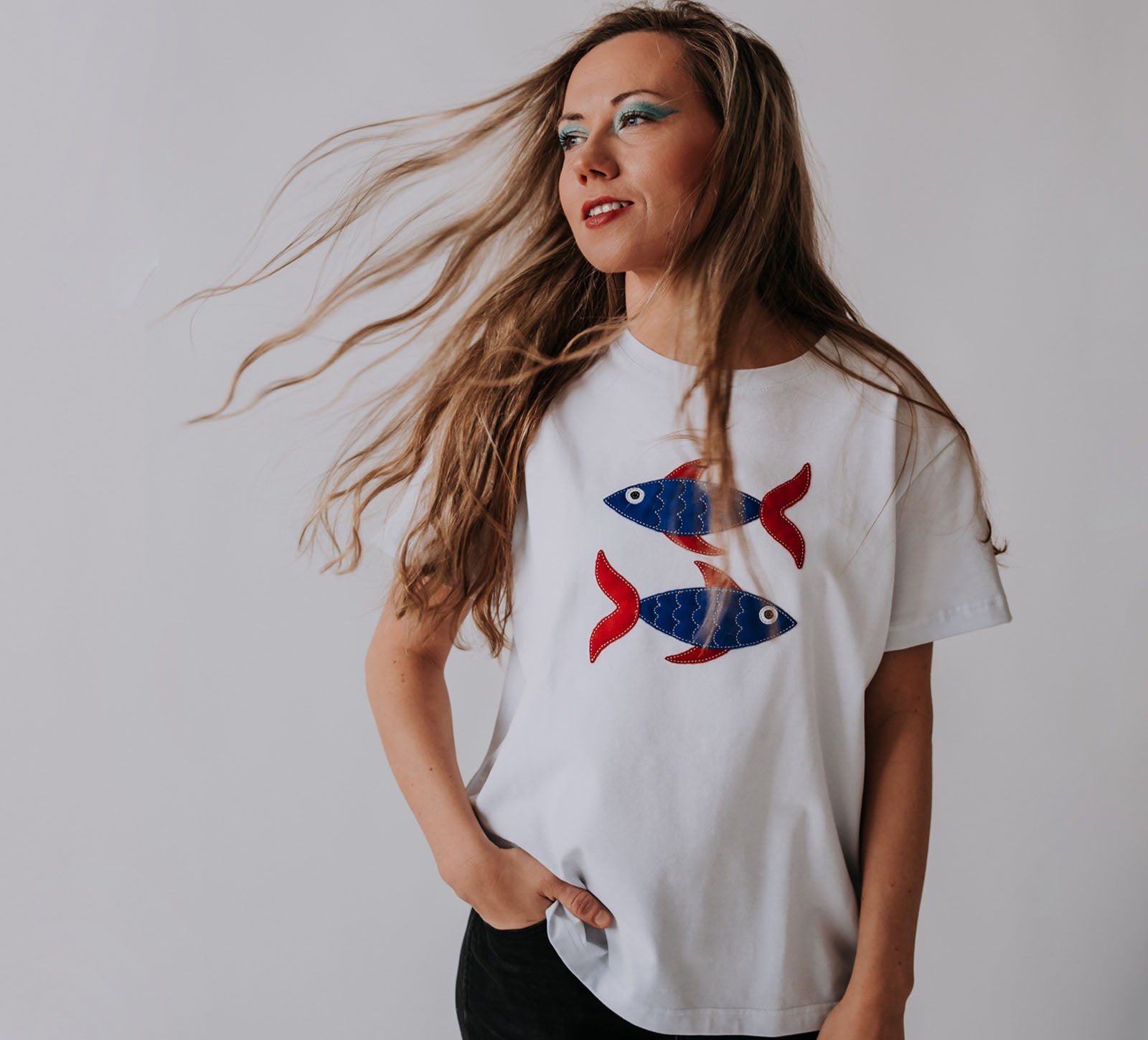 Women Cotton T-Shirt - Pisces - Snøluv