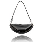 Leather Handbag Olivia Black Handmade - Snøluv
