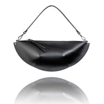 Leather Handbag Olivia Black Handmade - Snøluv